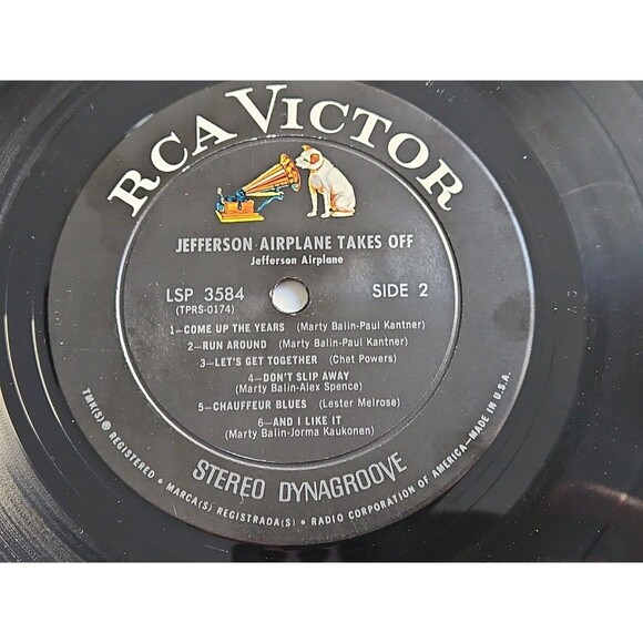 JEFFERSON AIRPLANE TAKES OFF LP ST 1966 Indianapolis Pressing LSP 3584 Shrink EX - Picture 7 of 9